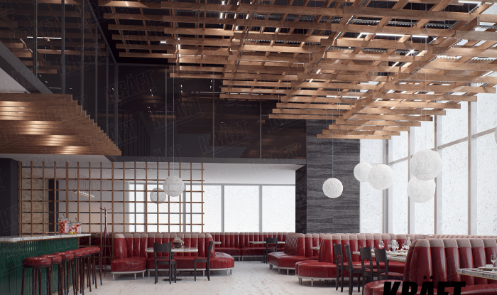 Multi-level ceilings from the rail – unusual and attractive