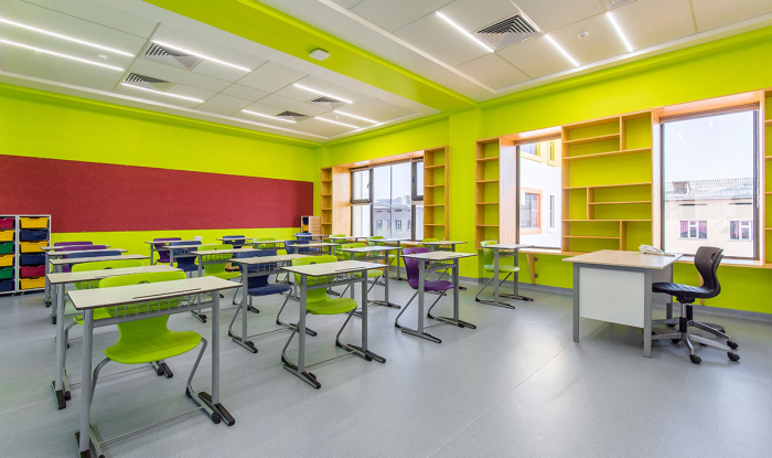 Enchanting Oxbridge International School in Tashkent with KRAFT Led lighting system