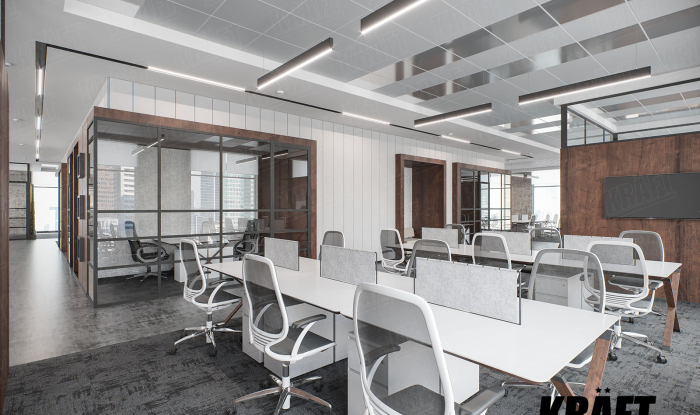 Features of ceilings with metal plates and open sell seilings "shutters" (+9 photo)