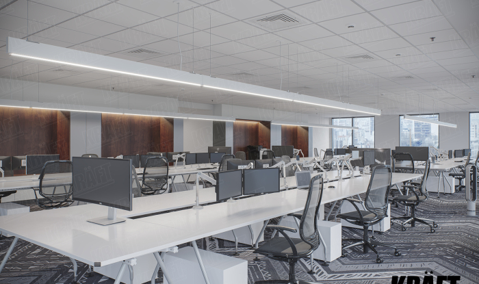 Proper office lighting = efficient work of staff