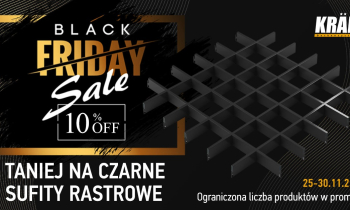 Black Friday - 10% Off Black Open-Cell Ceilings