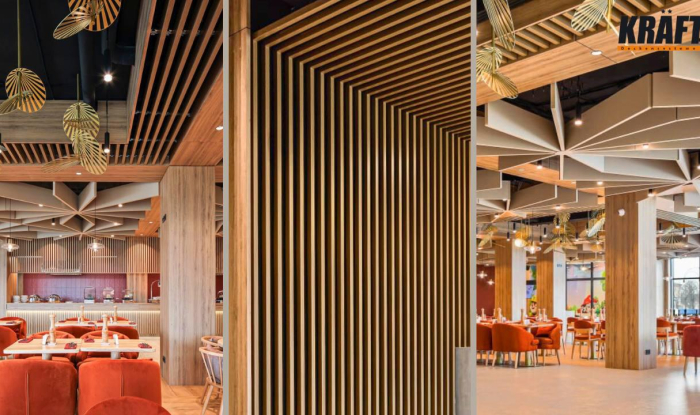 Slats as an Accent: A Modern Interior with Meaning