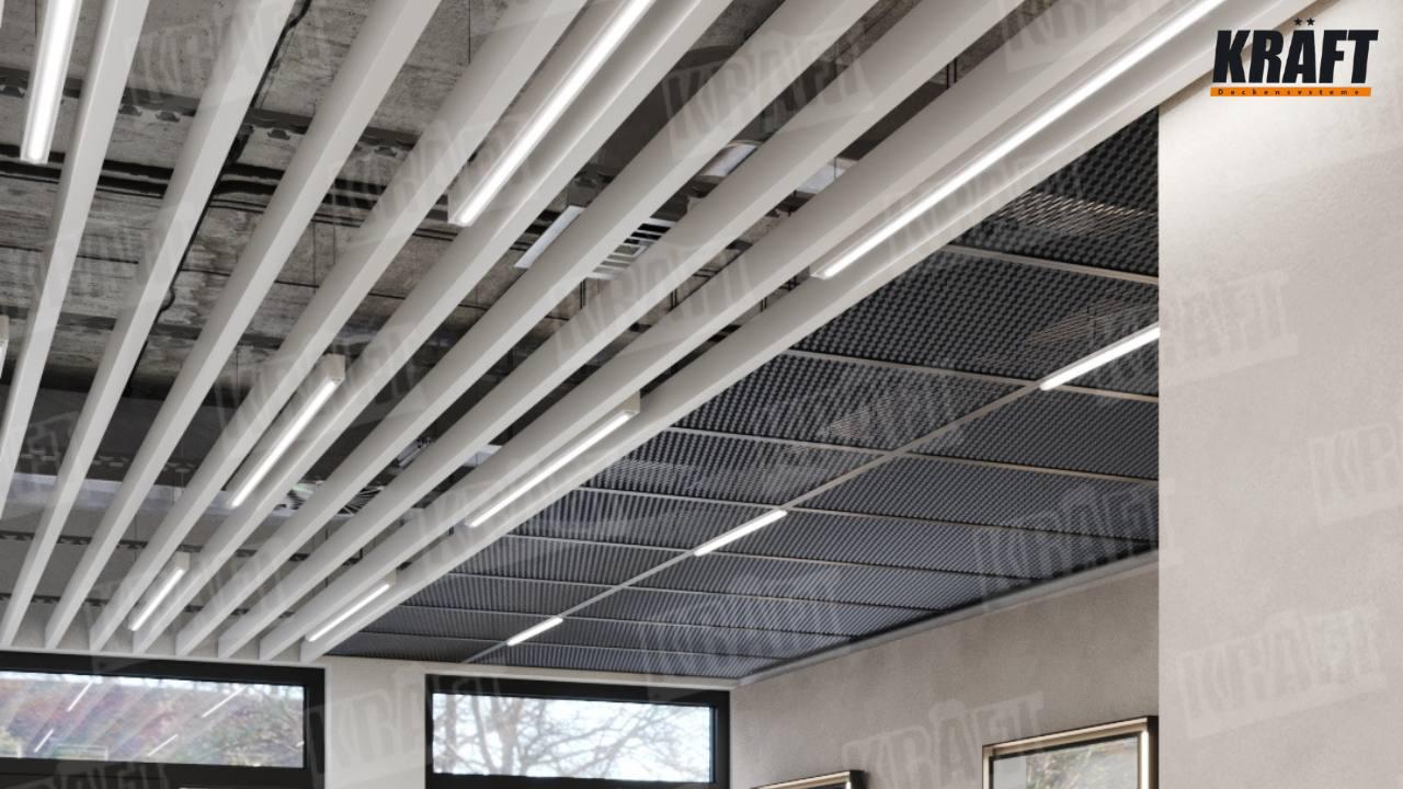 Світильники KRAFT Led, інтегровані в підвісні стелі