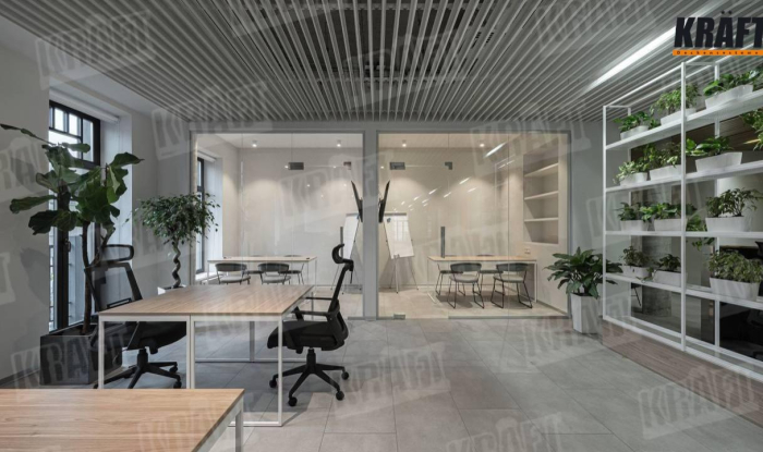 KRAFT рlate-shaped rail: a Modern Solution for Sportbank’s Head Office