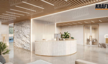 A hotel that begins with the ceiling