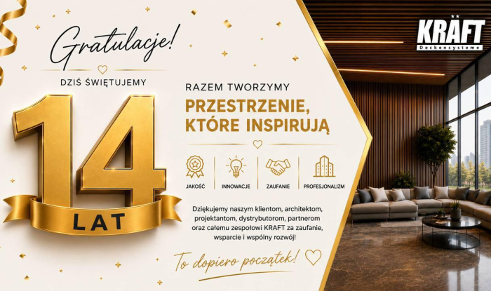 KRAFT — 14 lat rozwoju, jakości i zaufania!
