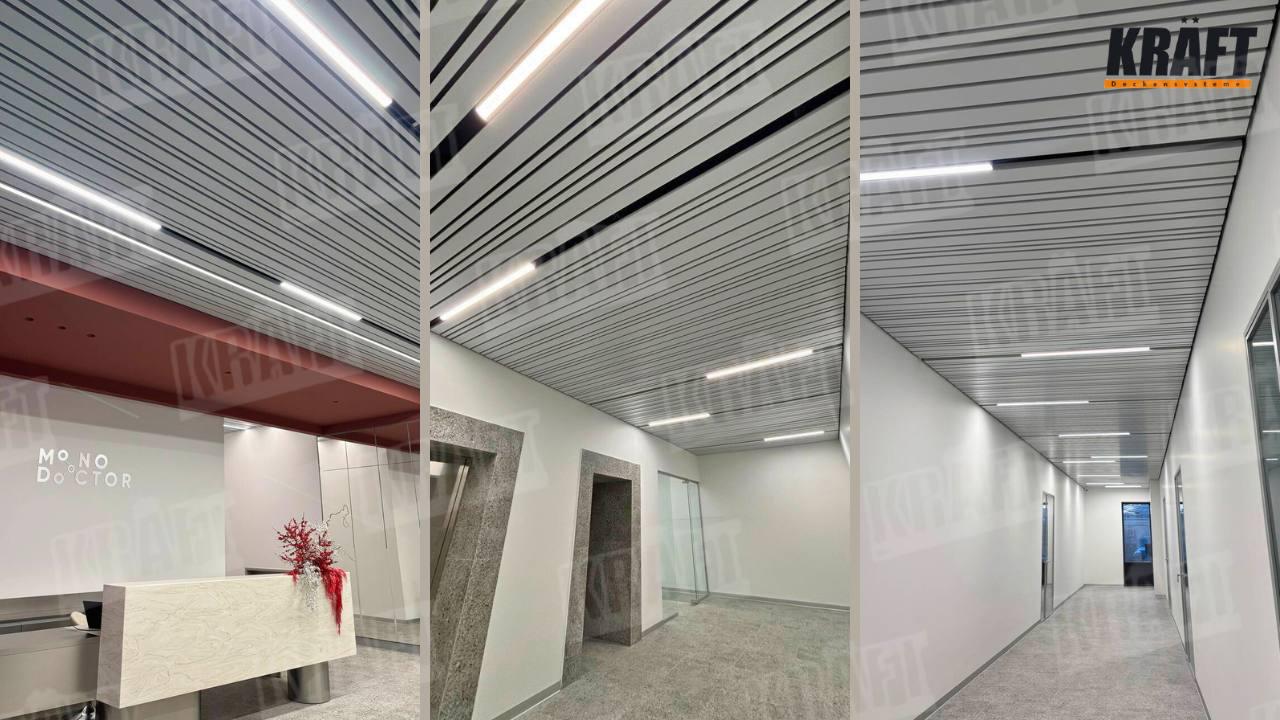 Світильники KRAFT Led, інтегровані в підвісні стелі